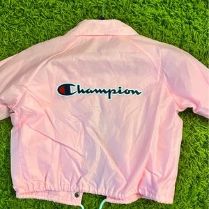 CHAMPIONS CLASSIC COACH JACKET PINK SMALL